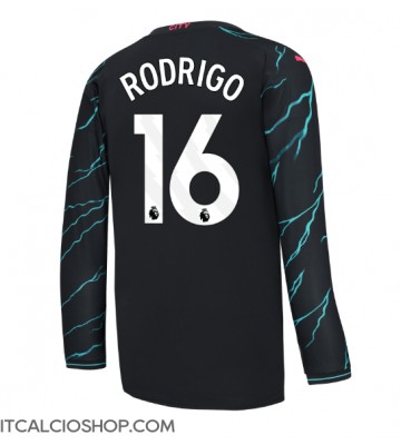 Manchester City Rodri Hernandez #16 Terza Maglia 2023-24 Manica Lunga